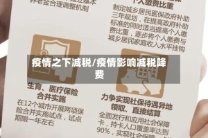 疫情之下减税/疫情影响减税降费