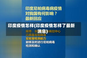 印度疫情怎样(印度疫情怎样了最新消息)