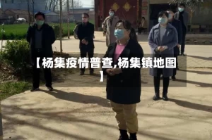 【杨集疫情普查,杨集镇地图】