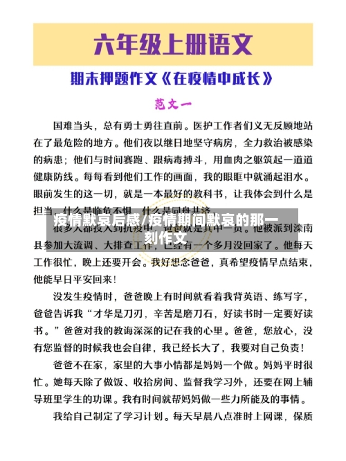 疫情默哀后感/疫情期间默哀的那一刻作文-第1张图片